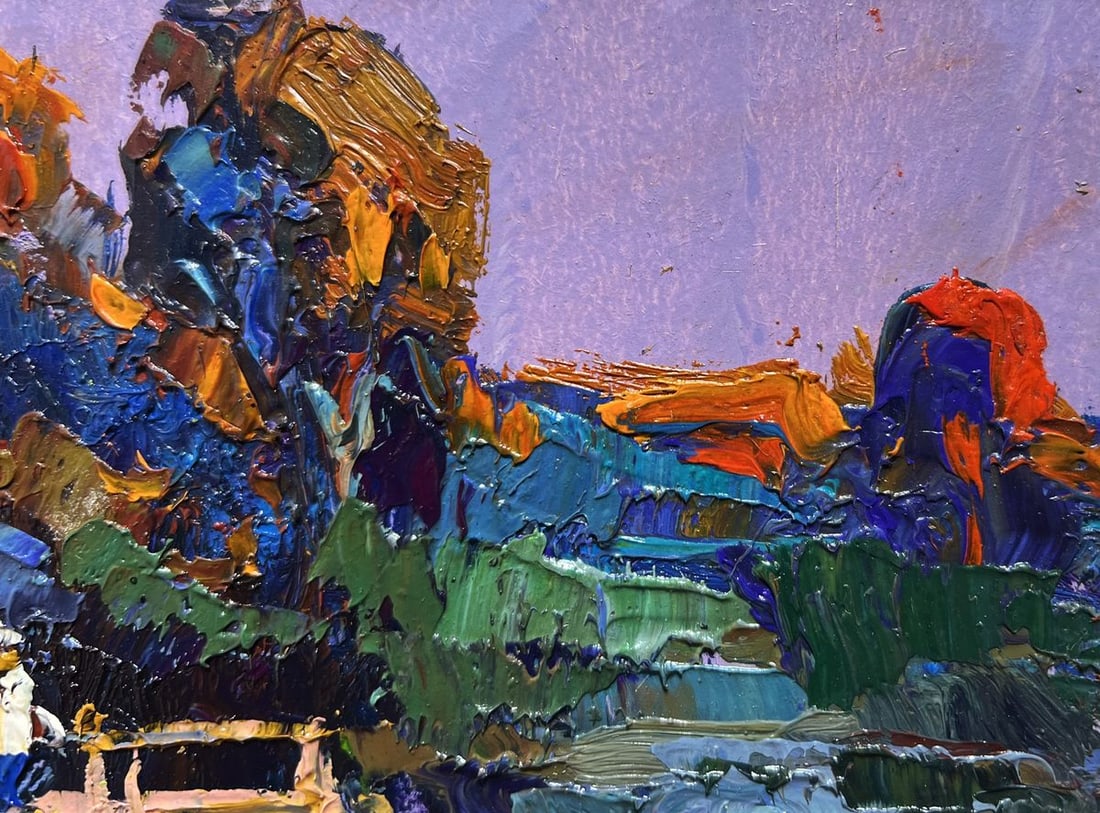 Oil painting People on the pier Oksana Kalenyuk - 6