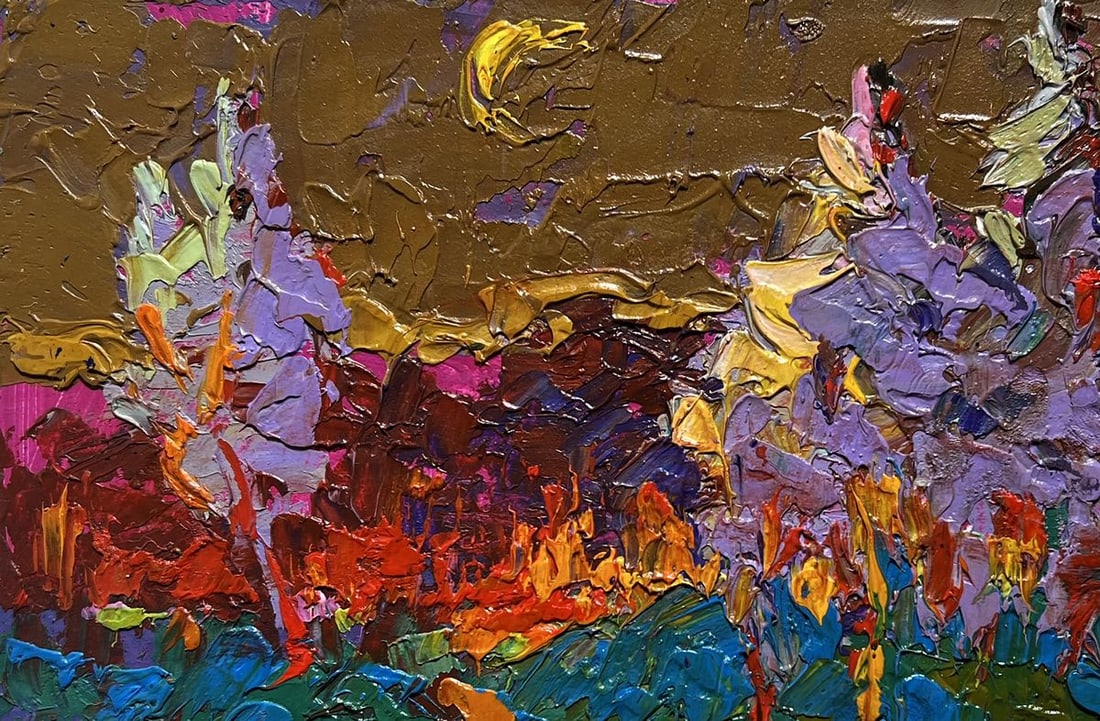 Oil painting Moon in the sky Alex Kalenyuk - 7