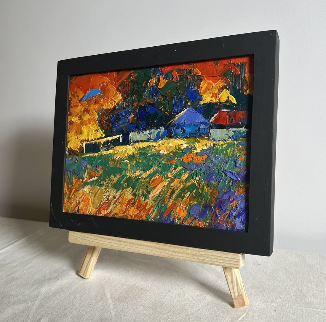 Oil painting Amazing evening sunset Oksana Kalenyuk - 2