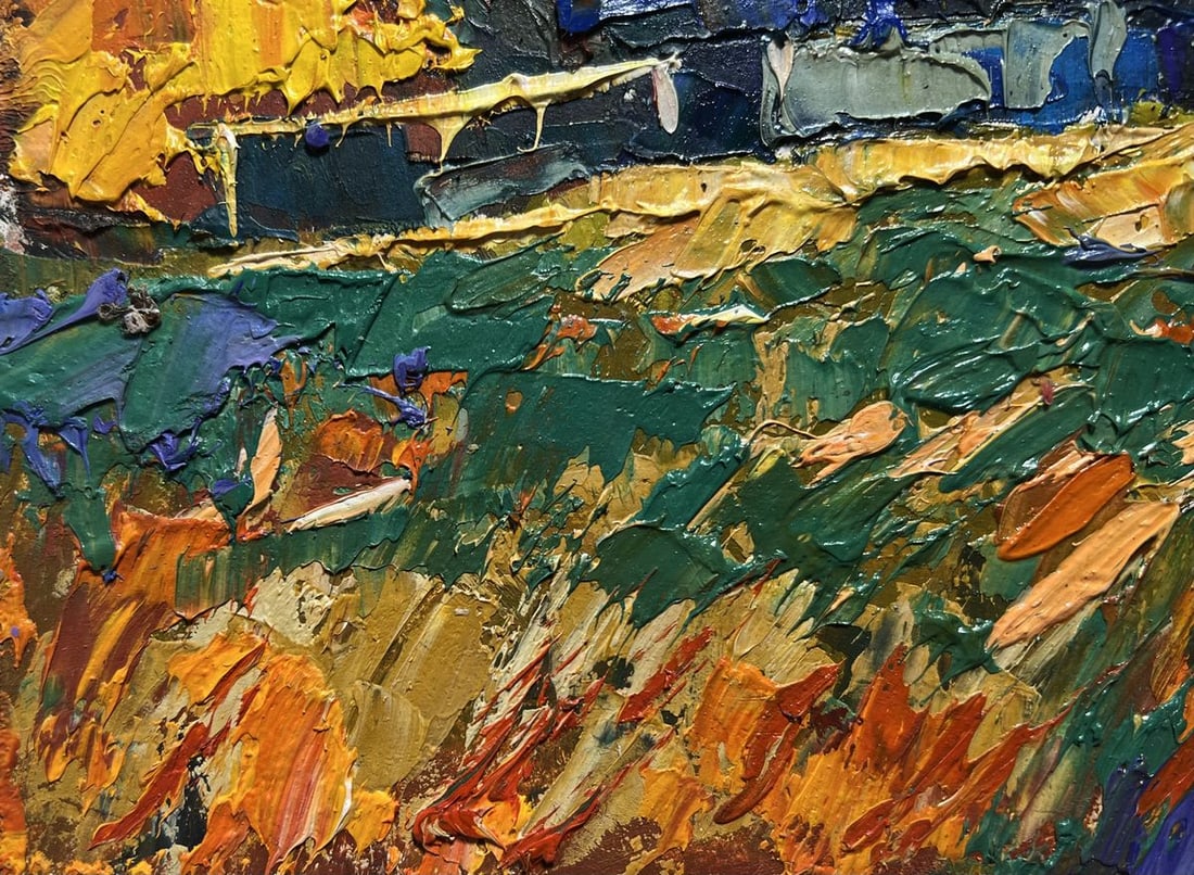 Oil painting Amazing evening sunset Oksana Kalenyuk - 5