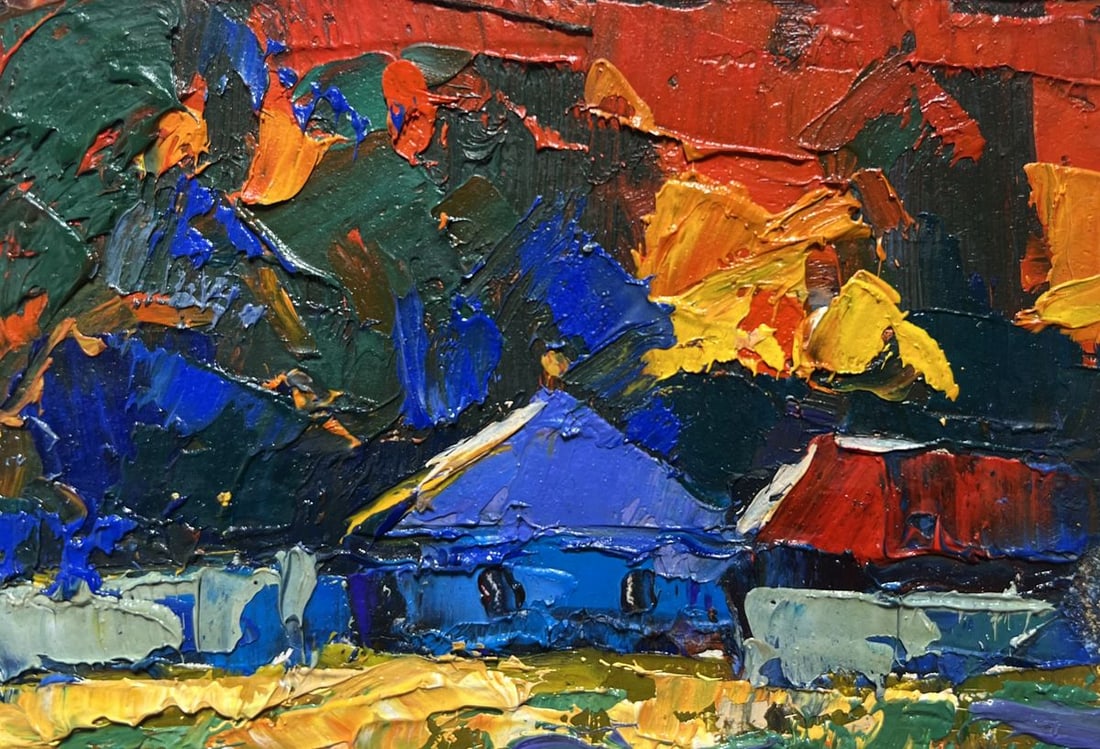 Oil painting Amazing evening sunset Oksana Kalenyuk - 6