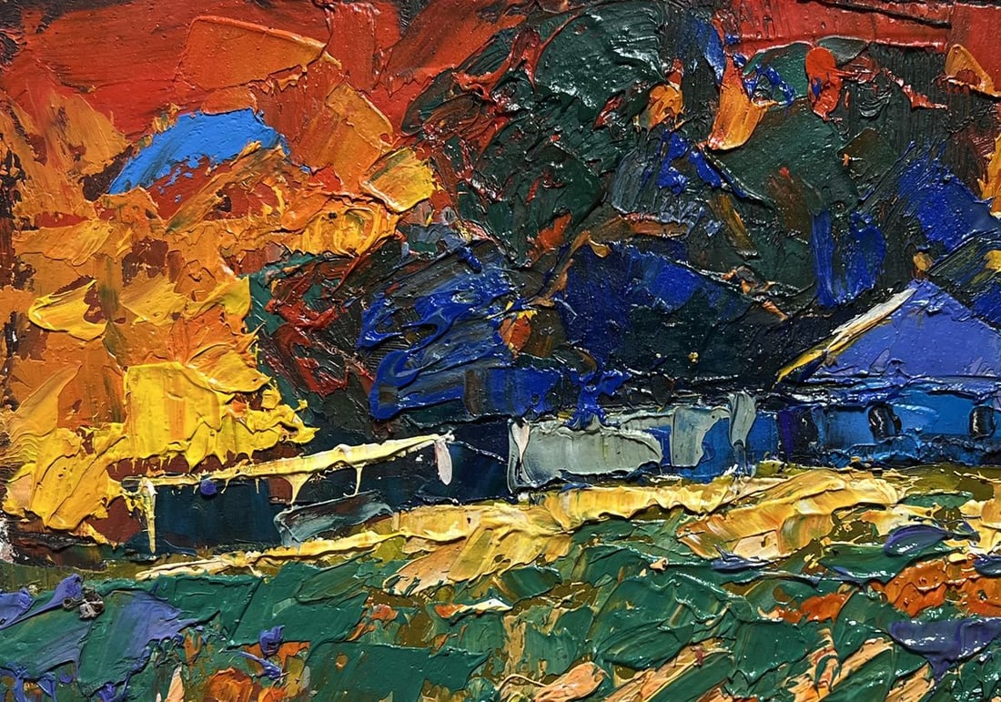 Oil painting Amazing evening sunset Oksana Kalenyuk - 7