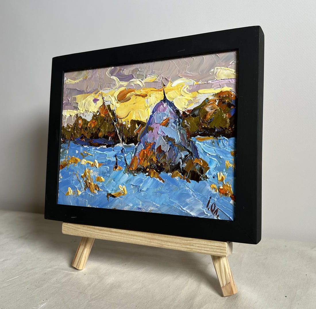 Oil painting Snow blue Alex Kalenyuk - 2