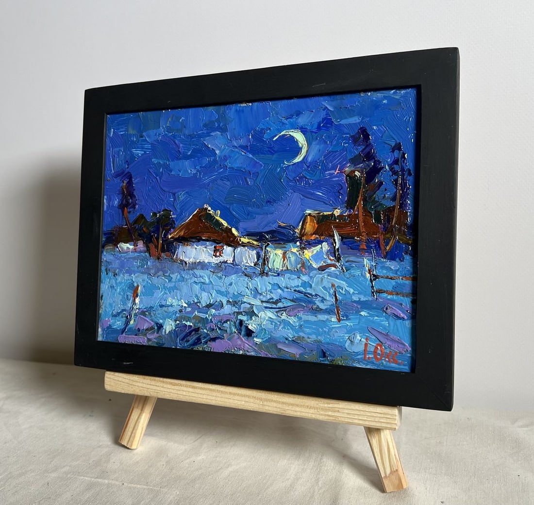 Oil painting Moonlit night Oksana Kalenyuk - 2