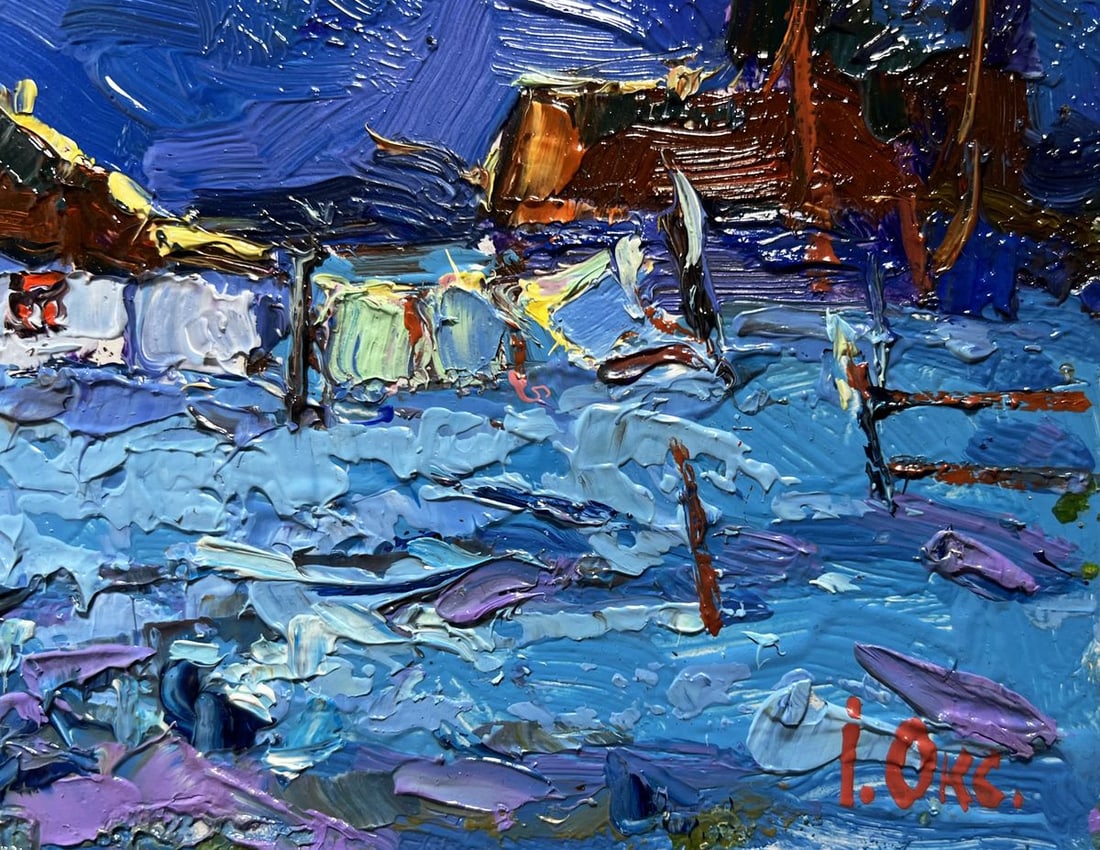 Oil painting Moonlit night Oksana Kalenyuk - 8