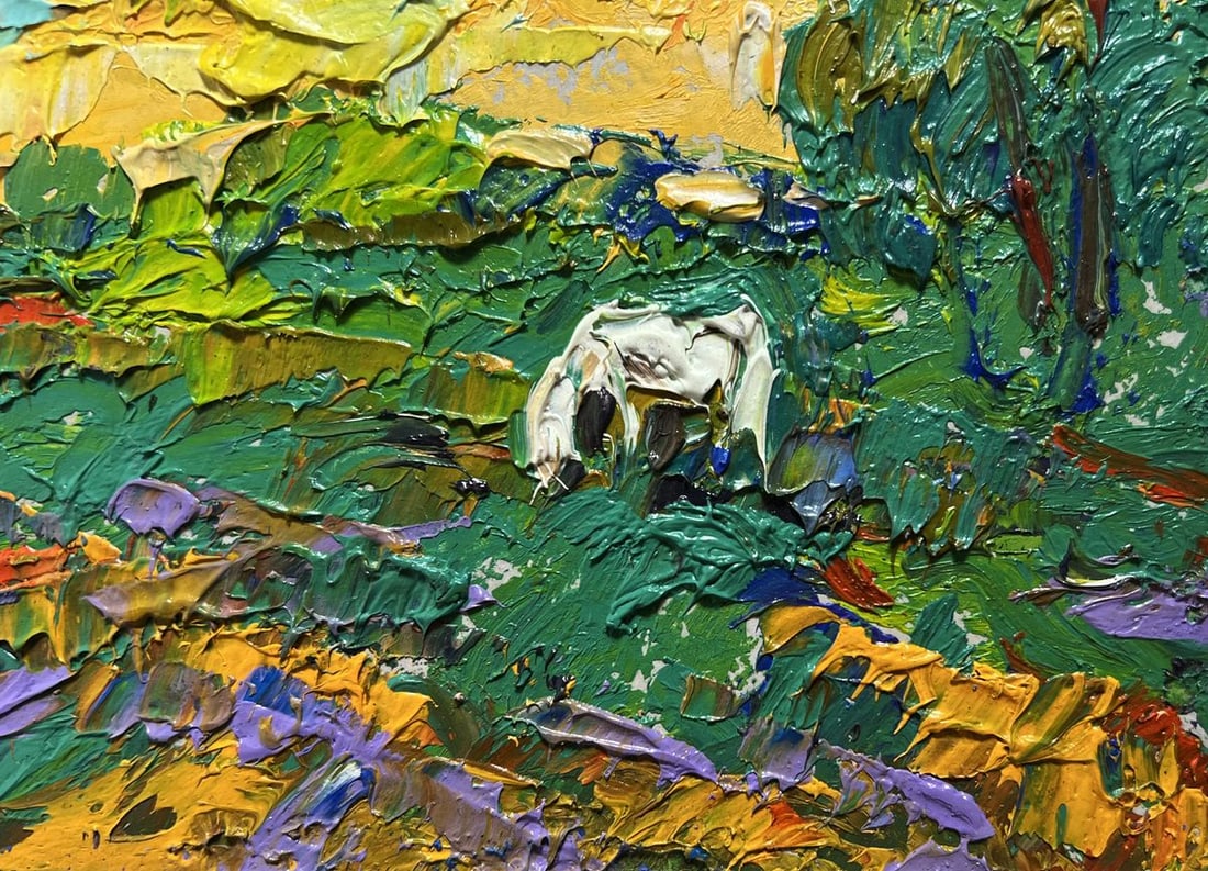 Oil painting Watch the bright sunset Alex Kalenyuk - 5