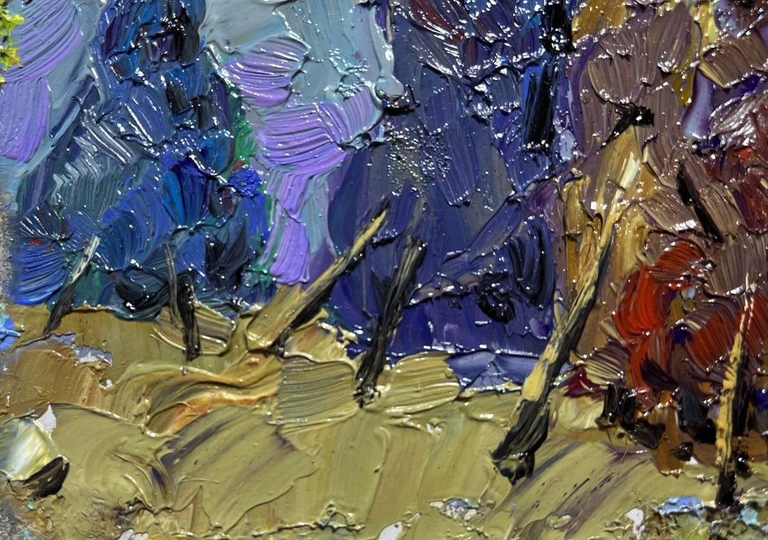 Oil painting Cold wind in the evening Alex Kalenyuk - 6