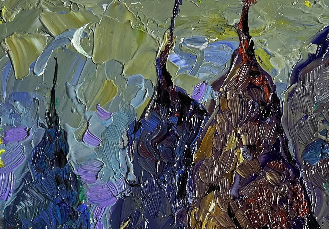 Oil painting Cold wind in the evening Alex Kalenyuk - 7