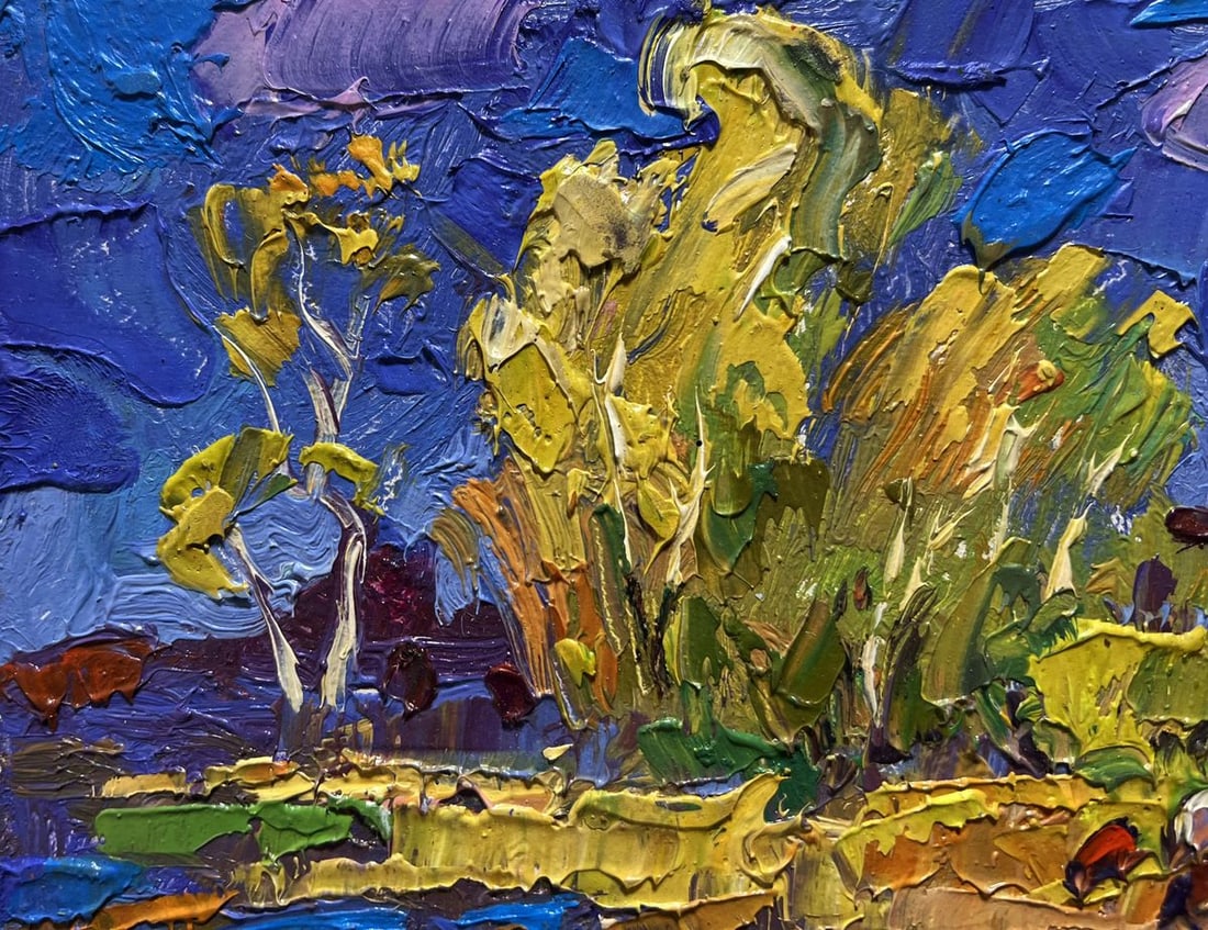 Oil painting In autumn after the rain Alex Kalenyuk - 4