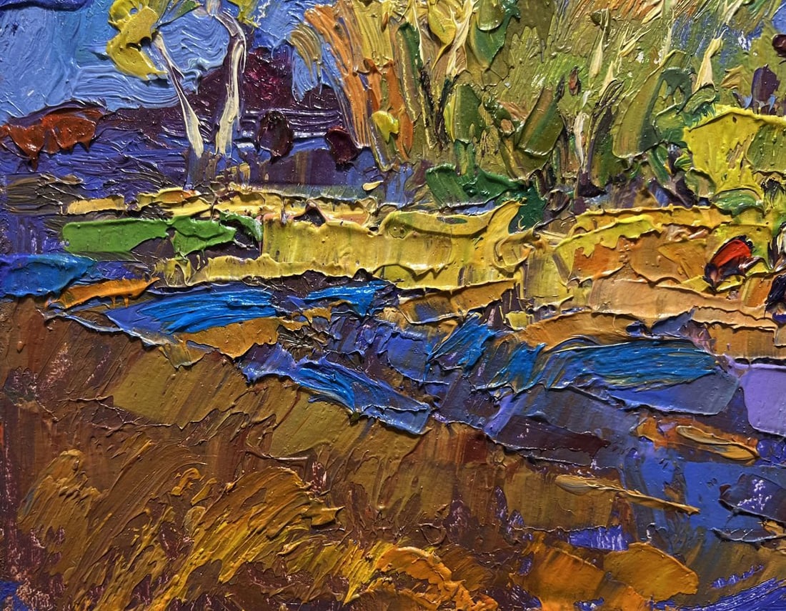 Oil painting In autumn after the rain Alex Kalenyuk - 5