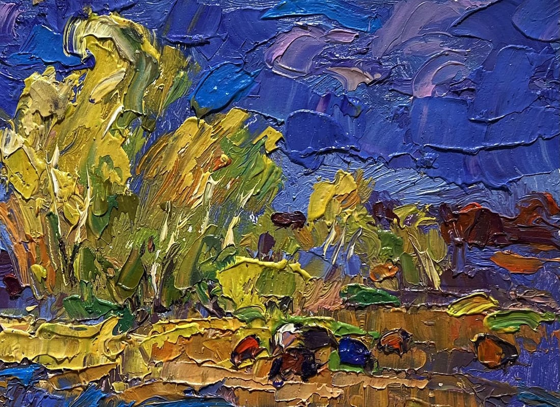 Oil painting In autumn after the rain Alex Kalenyuk - 8