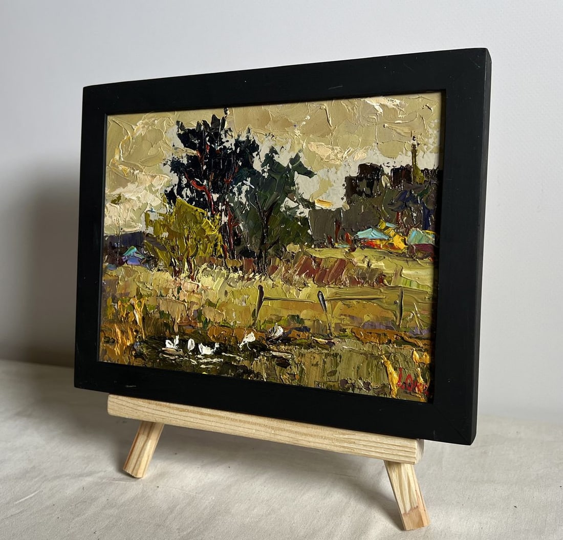 Oil painting Ducks in the lake Oksana Kalenyuk - 2