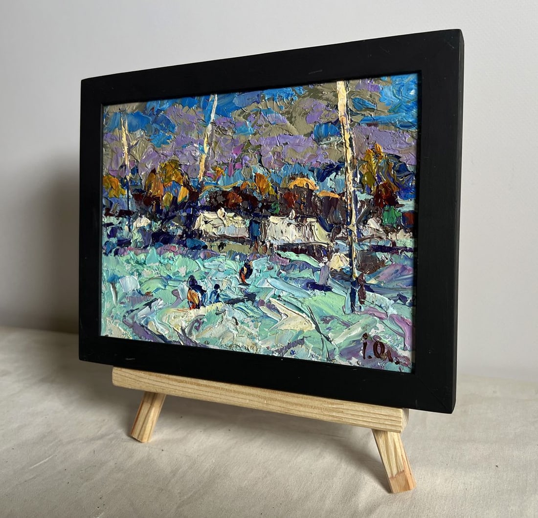 Oil painting To the house Alex Kalenyuk - 2