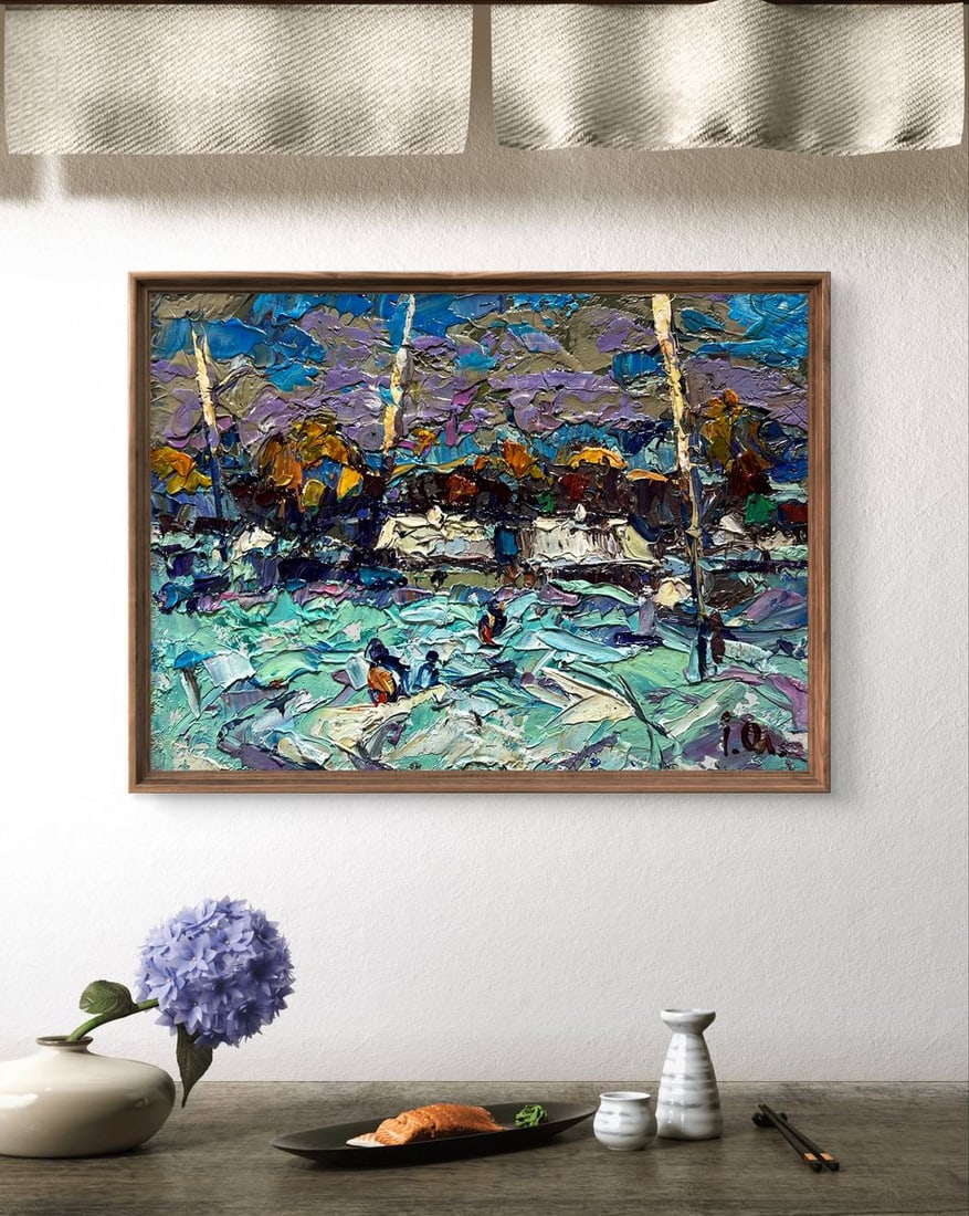 Oil painting To the house Alex Kalenyuk - 4