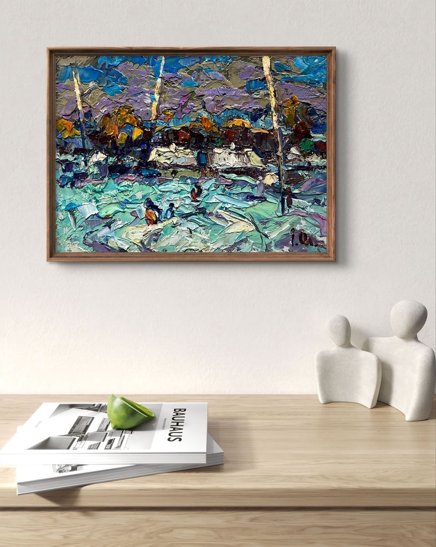 Oil painting To the house Alex Kalenyuk - 5