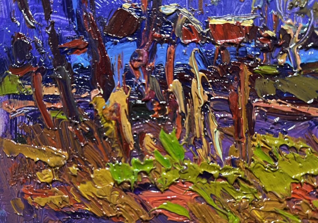 Oil painting Moonlight blue Oksana Kalenyuk - 5