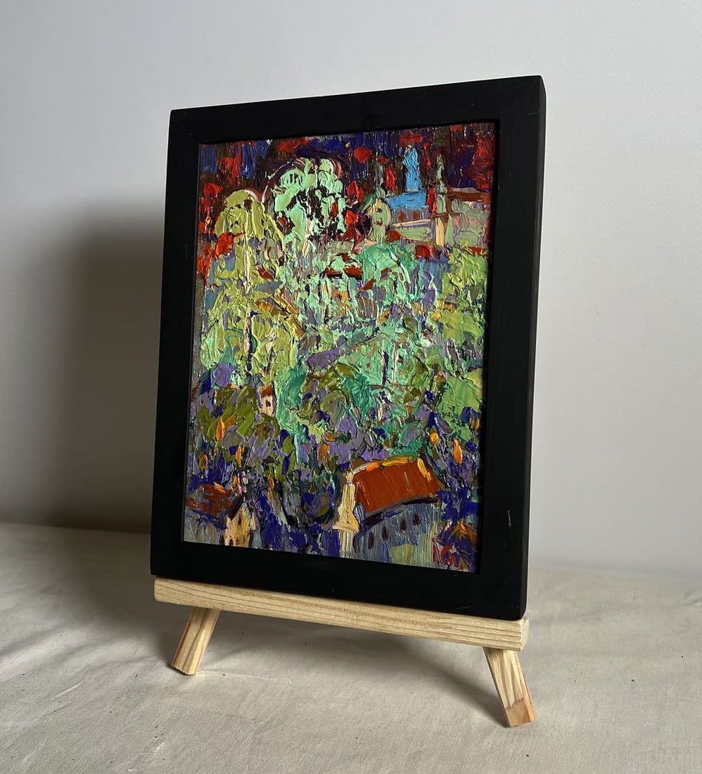 Oil painting City after the rain Alex Kalenyuk - 2