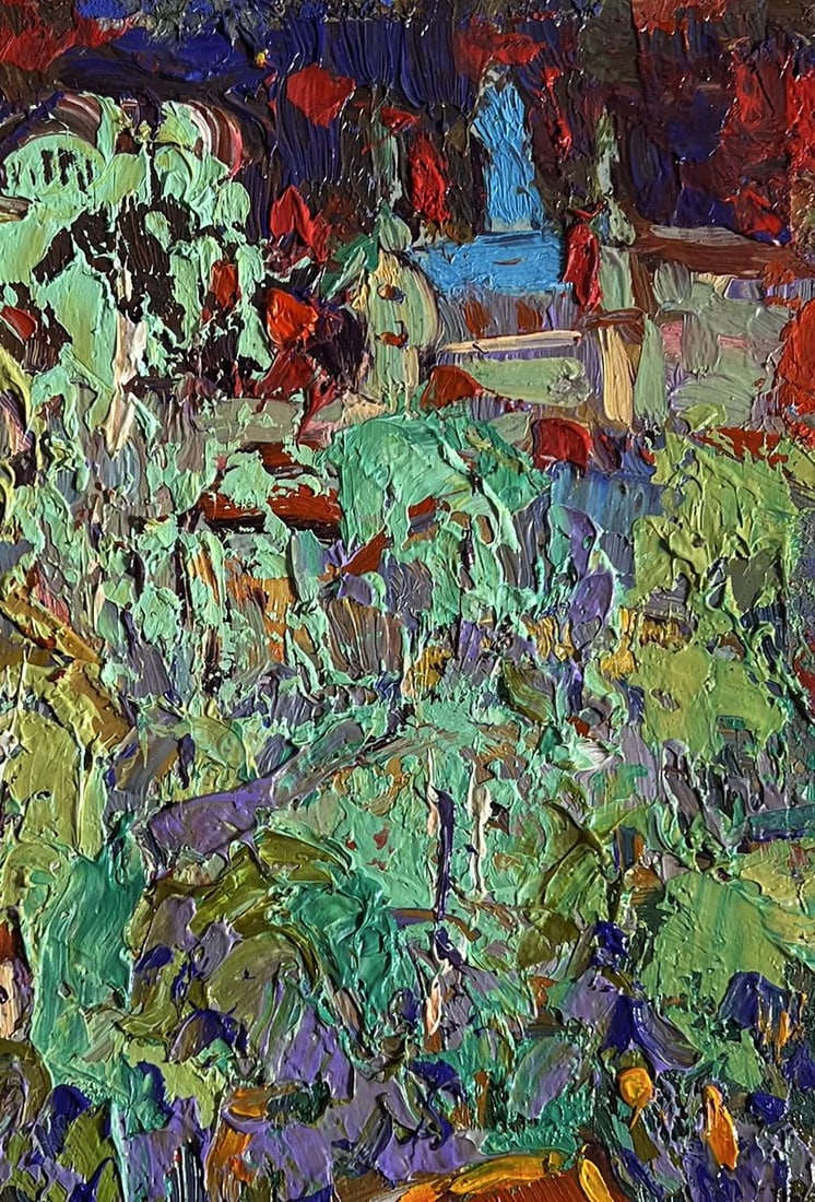 Oil painting City after the rain Alex Kalenyuk - 8