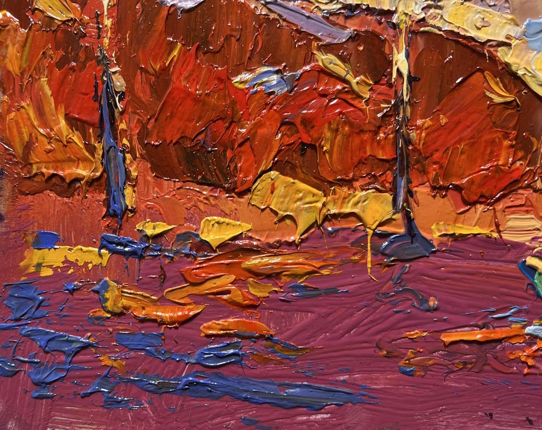 Oil painting Sailing on a boat into the sunset Oksana Kalenyuk - 5