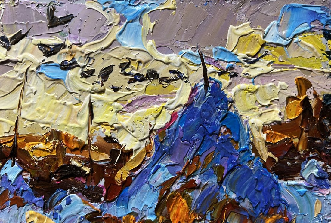 Oil painting Frosty evening Alex Kalenyuk - 9