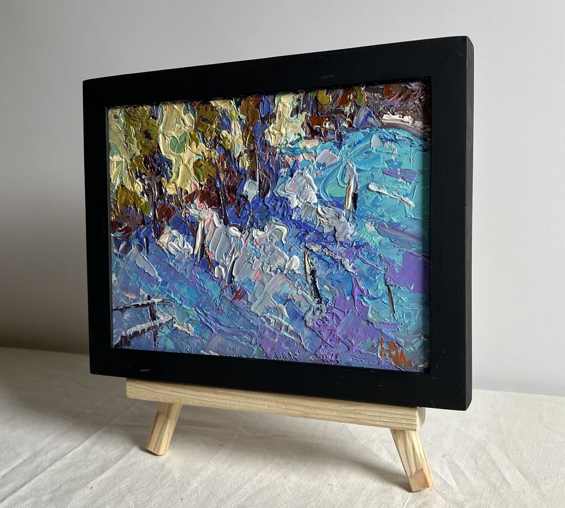 Oil painting Large snowdrifts Alex Kalenyuk - 2