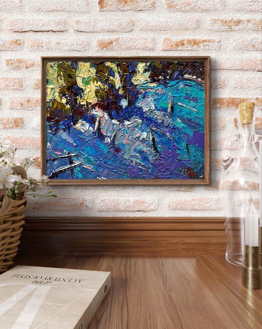 Oil painting Large snowdrifts Alex Kalenyuk - 4