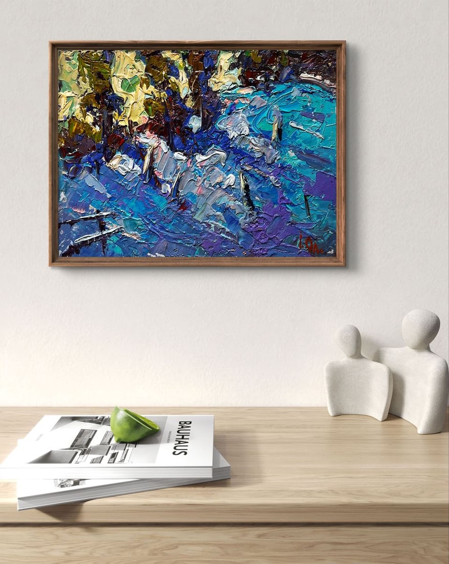 Oil painting Large snowdrifts Alex Kalenyuk - 5