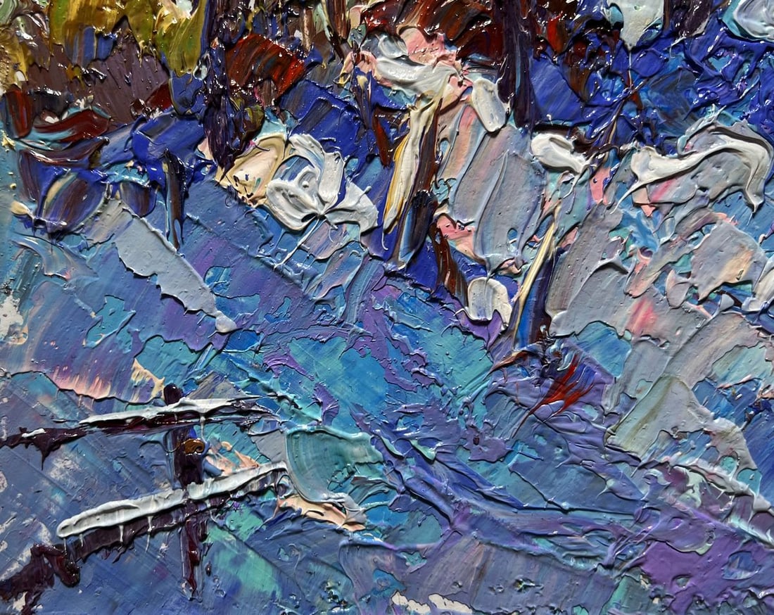 Oil painting Large snowdrifts Alex Kalenyuk - 7