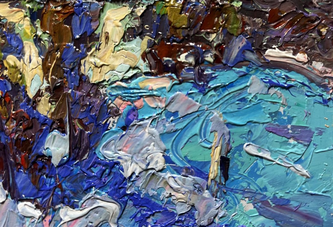 Oil painting Large snowdrifts Alex Kalenyuk - 9