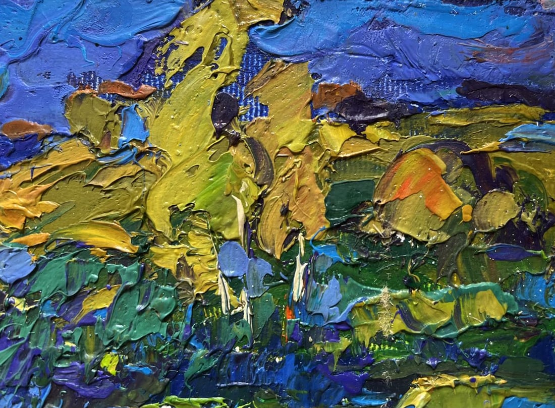 Oil painting Night rest in nature Alex Kalenyuk - 6