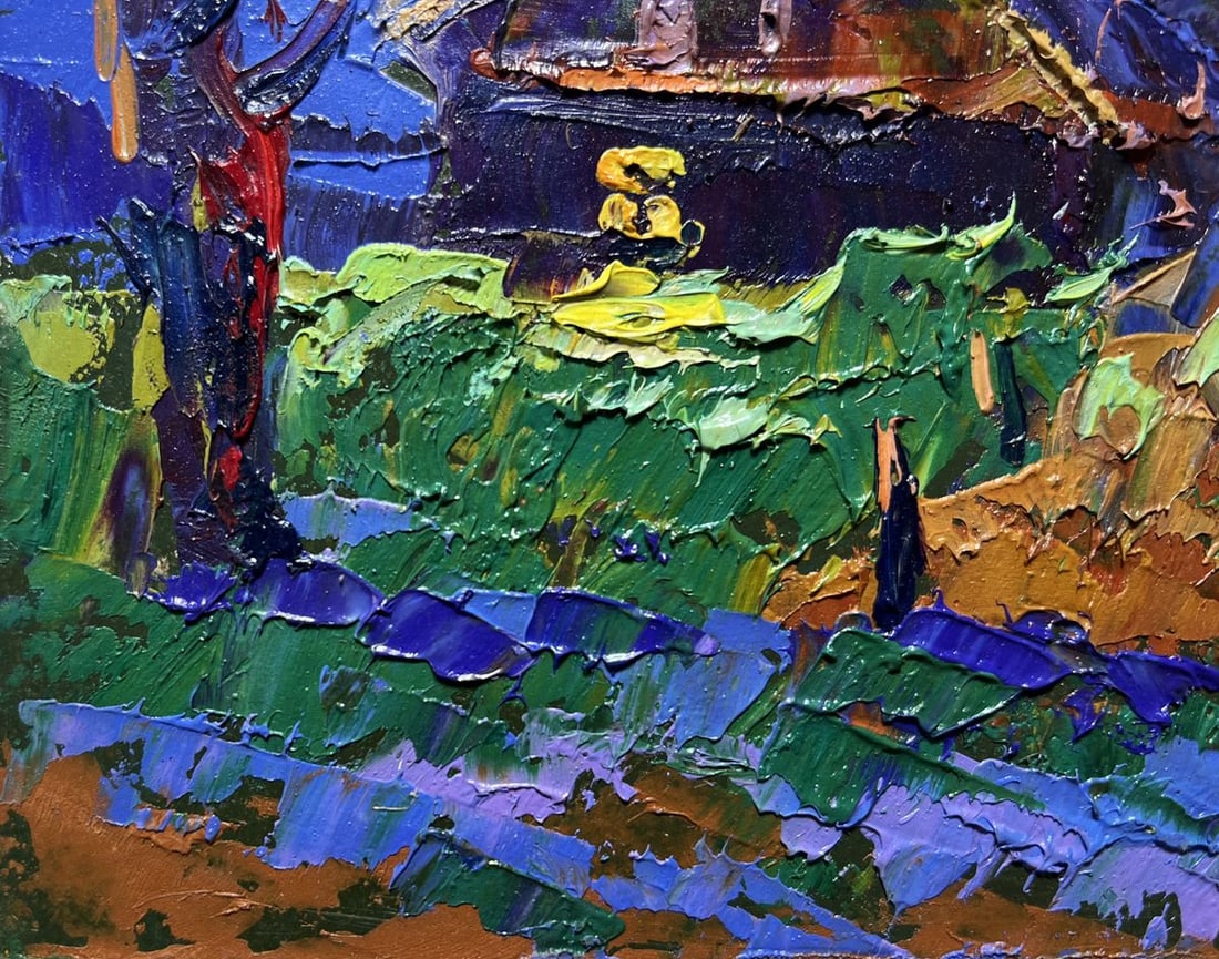 Oil painting Cozy moonlit night Alex Kalenyuk - 5