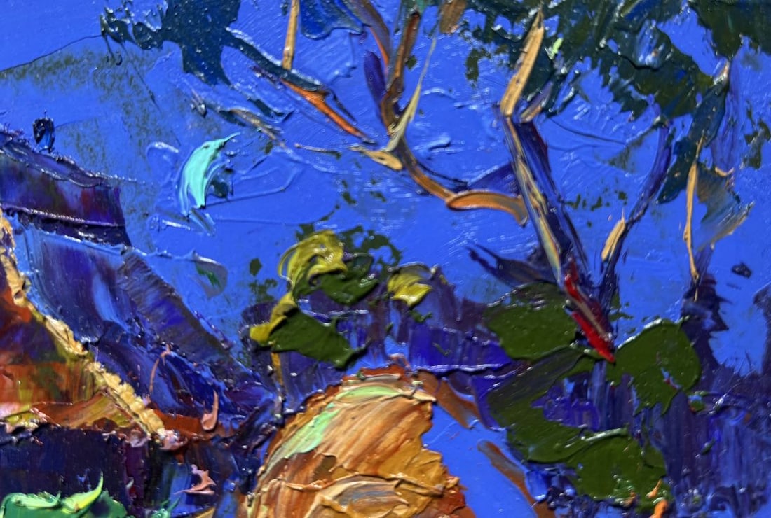 Oil painting Cozy moonlit night Alex Kalenyuk - 6