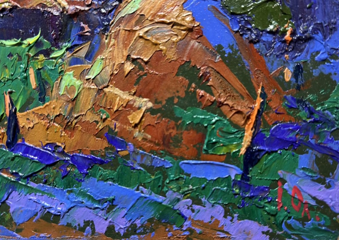 Oil painting Cozy moonlit night Alex Kalenyuk - 9