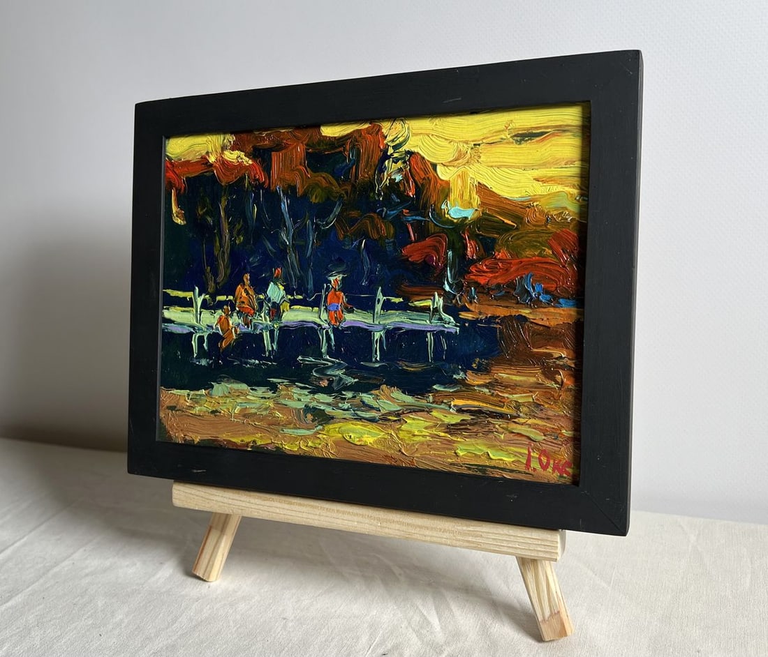 Oil painting The last rays of the sun Oksana Kalenyuk - 2