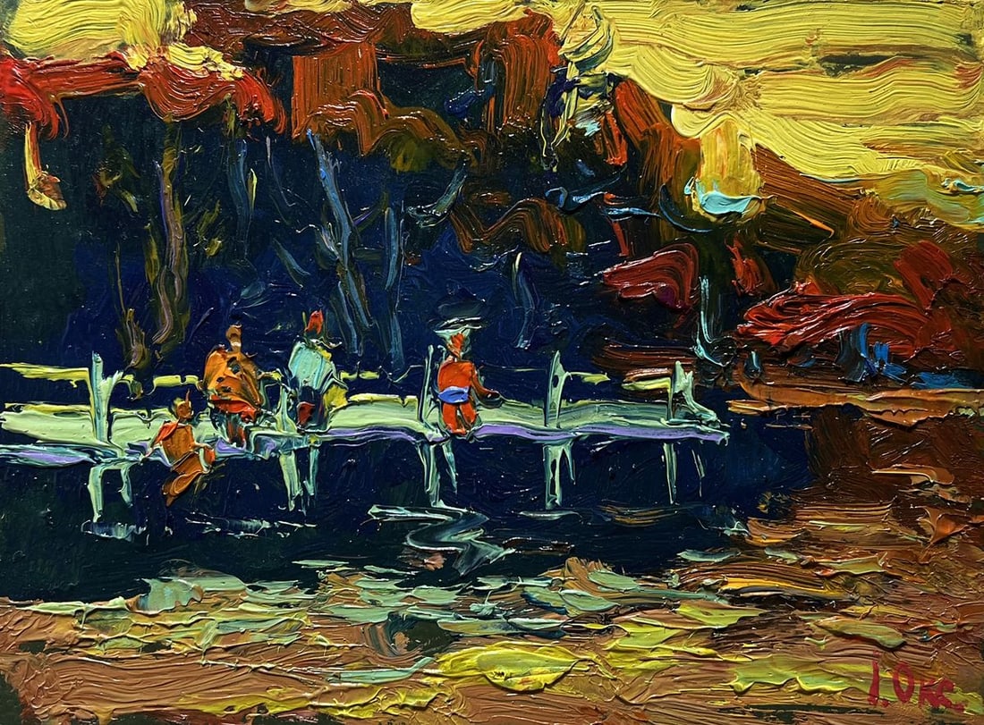 Oil painting The last rays of the sun Oksana Kalenyuk - 3