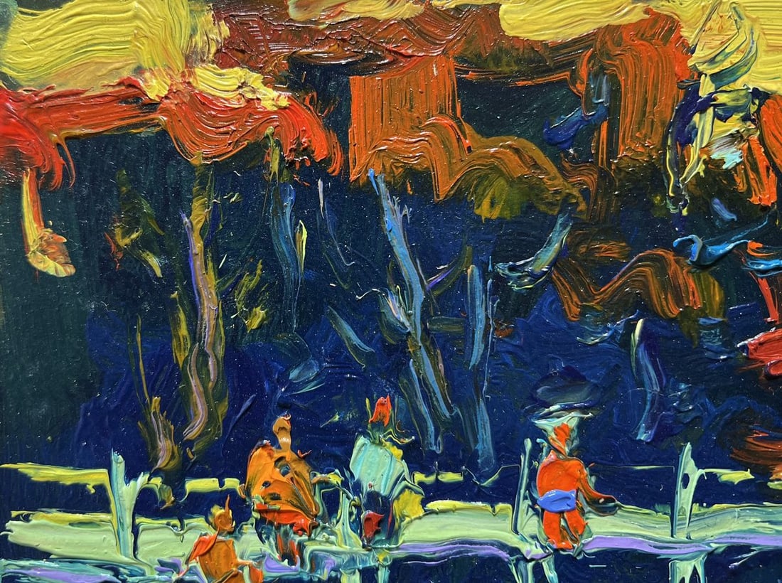 Oil painting The last rays of the sun Oksana Kalenyuk - 4