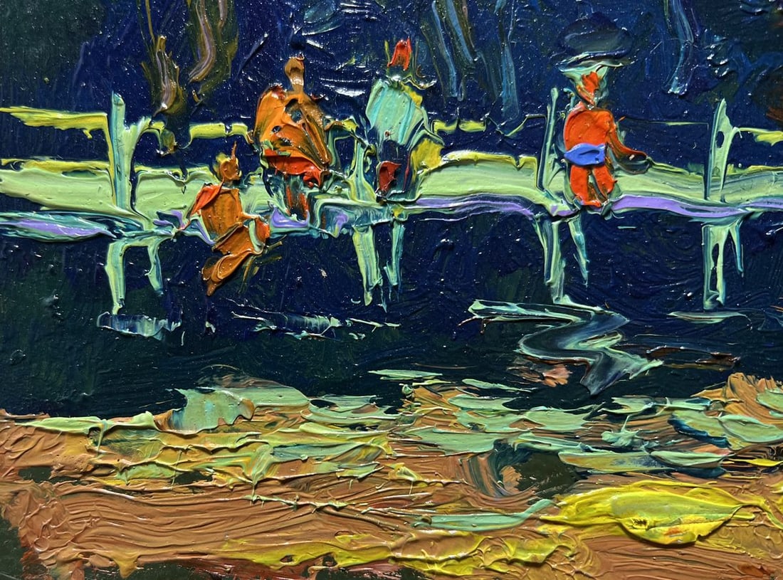 Oil painting The last rays of the sun Oksana Kalenyuk - 5