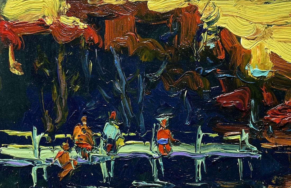 Oil painting The last rays of the sun Oksana Kalenyuk - 7