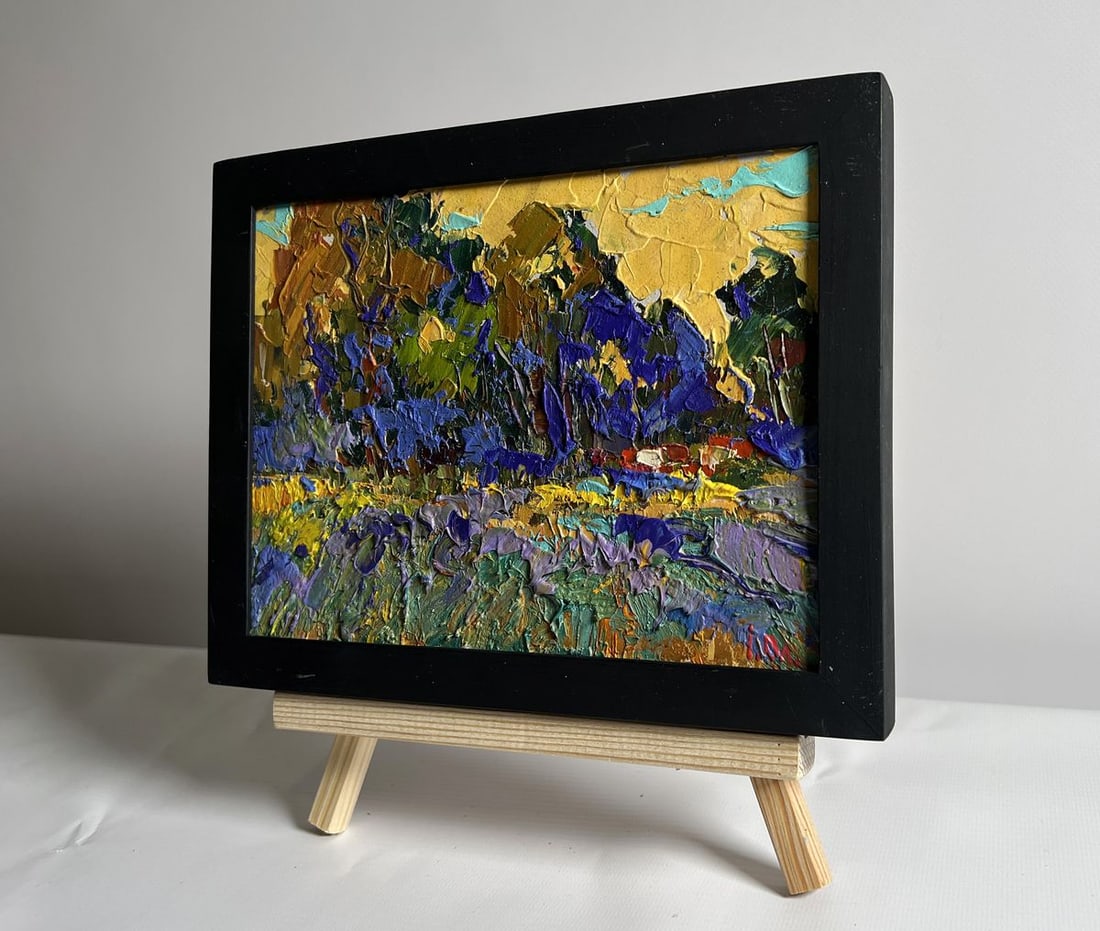 Oil painting Golden autumn evening Alex Kalenyuk - 2