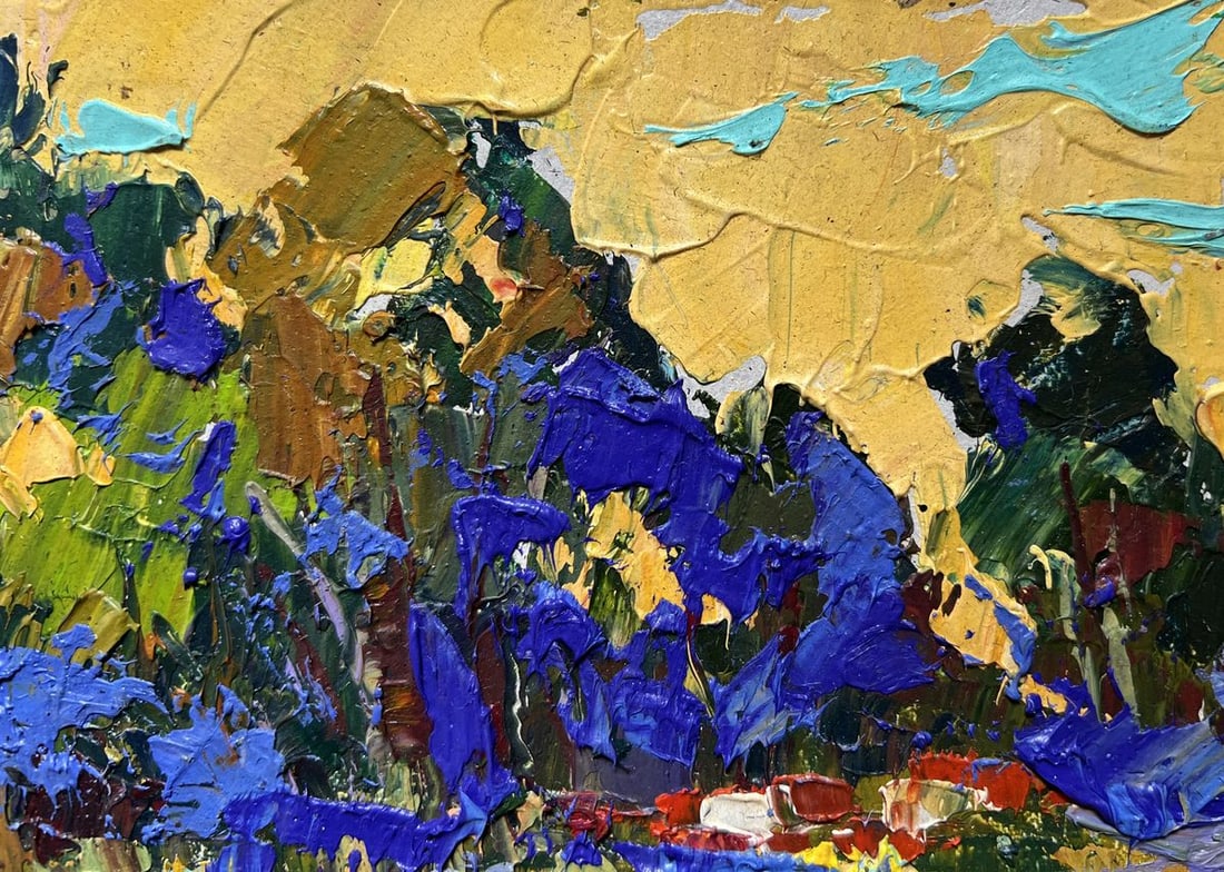 Oil painting Golden autumn evening Alex Kalenyuk - 6