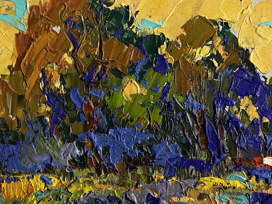 Oil painting Golden autumn evening Alex Kalenyuk - 7