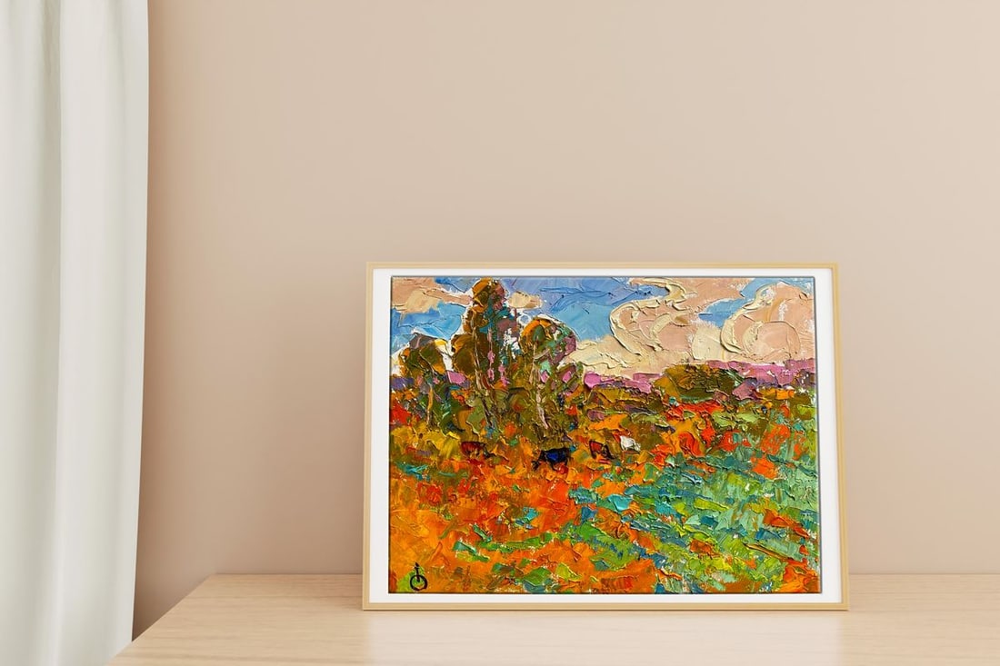 Oil painting Autumn meadows Alex Kalenyuk - 2