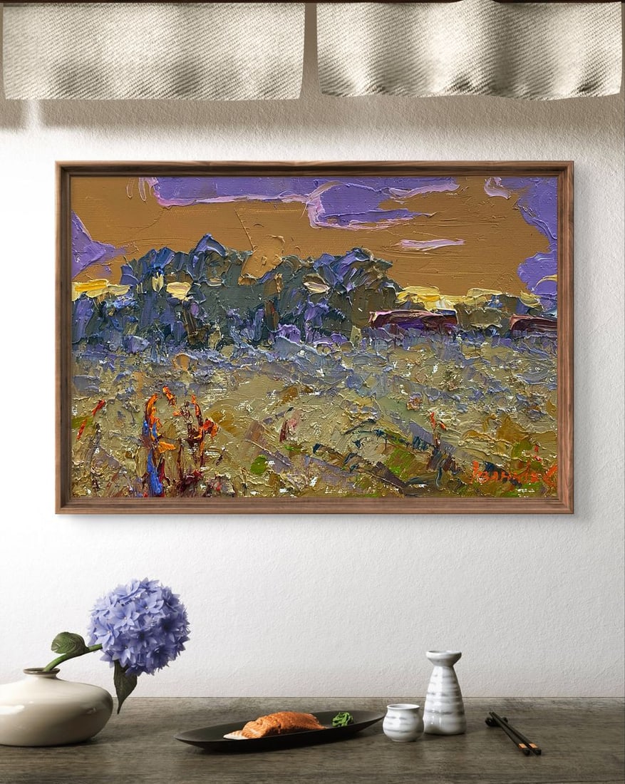 Oil painting In the steppes Alex Kalenyuk - 2