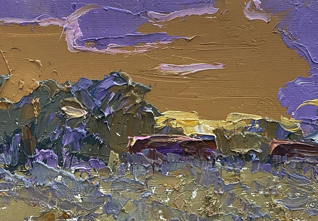 Oil painting In the steppes Alex Kalenyuk - 5