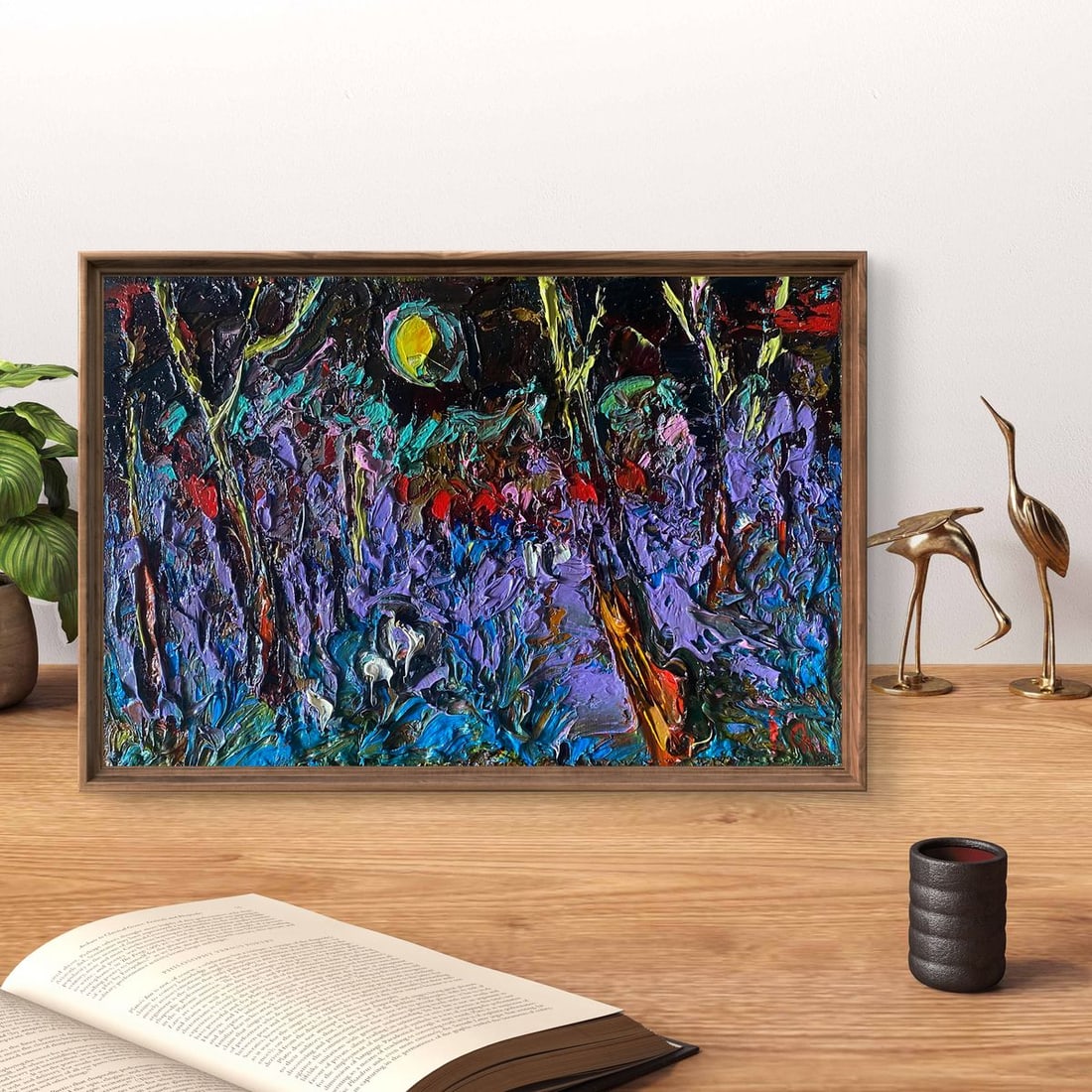 Oil painting Moonlit night Alex Kalenyuk - 2