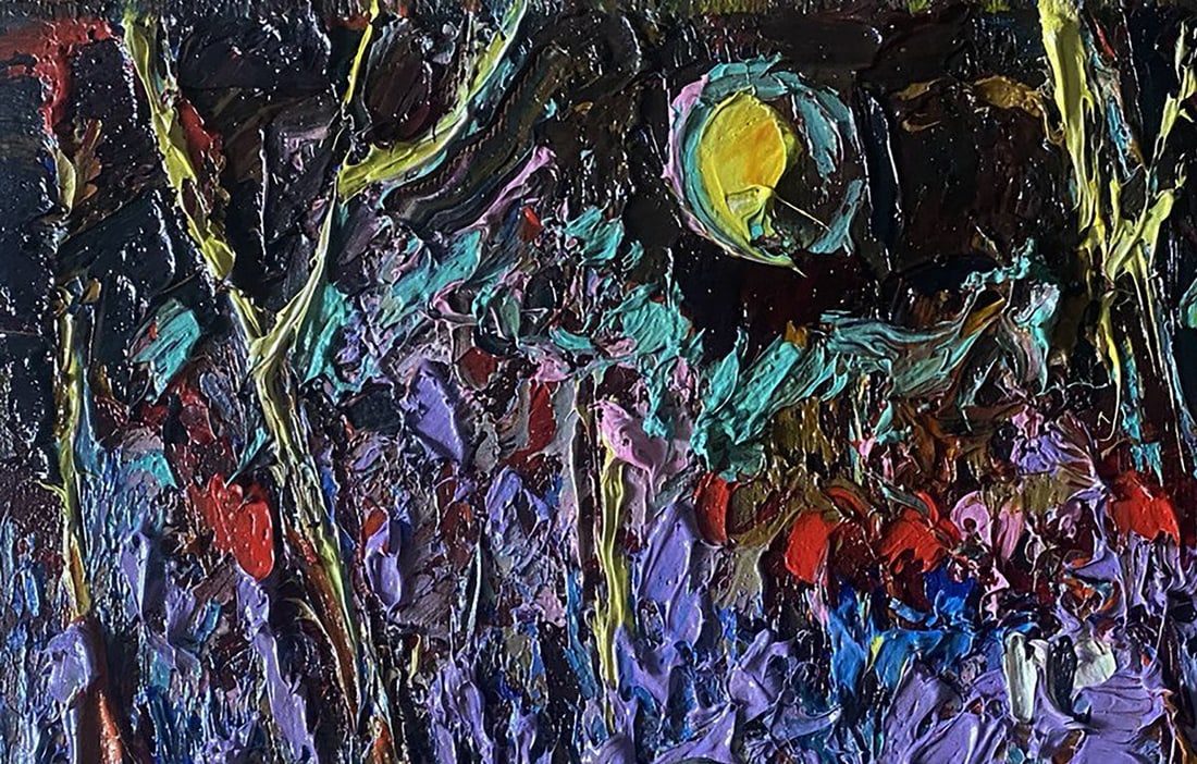 Oil painting Moonlit night Alex Kalenyuk - 4