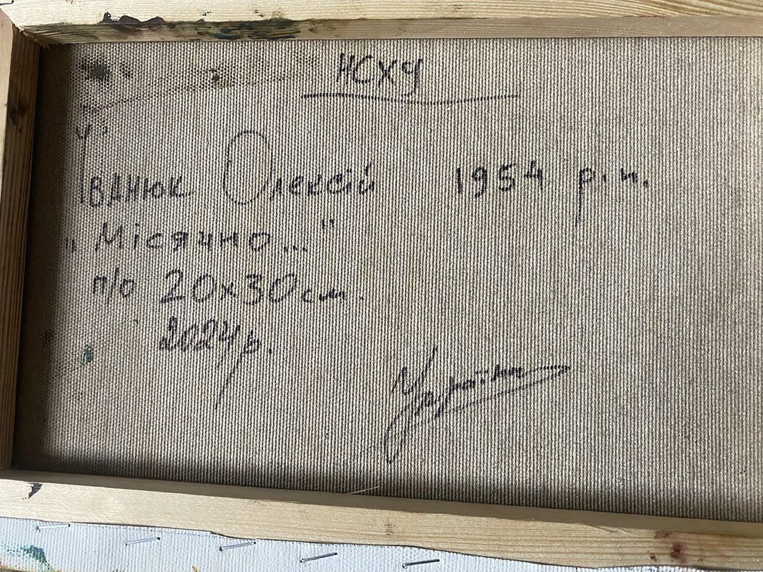 Oil painting Moonlit night Alex Kalenyuk - 8