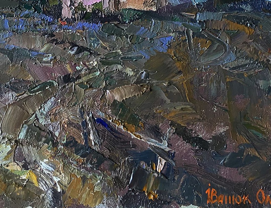 Oil painting Moon morning Alex Kalenyuk - 6