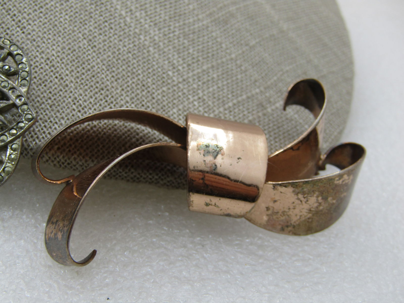 Vintage 3 Sterling Vintage Brooches, Money Clips, Repair or Repurpose, 40.55 Gr. - 5