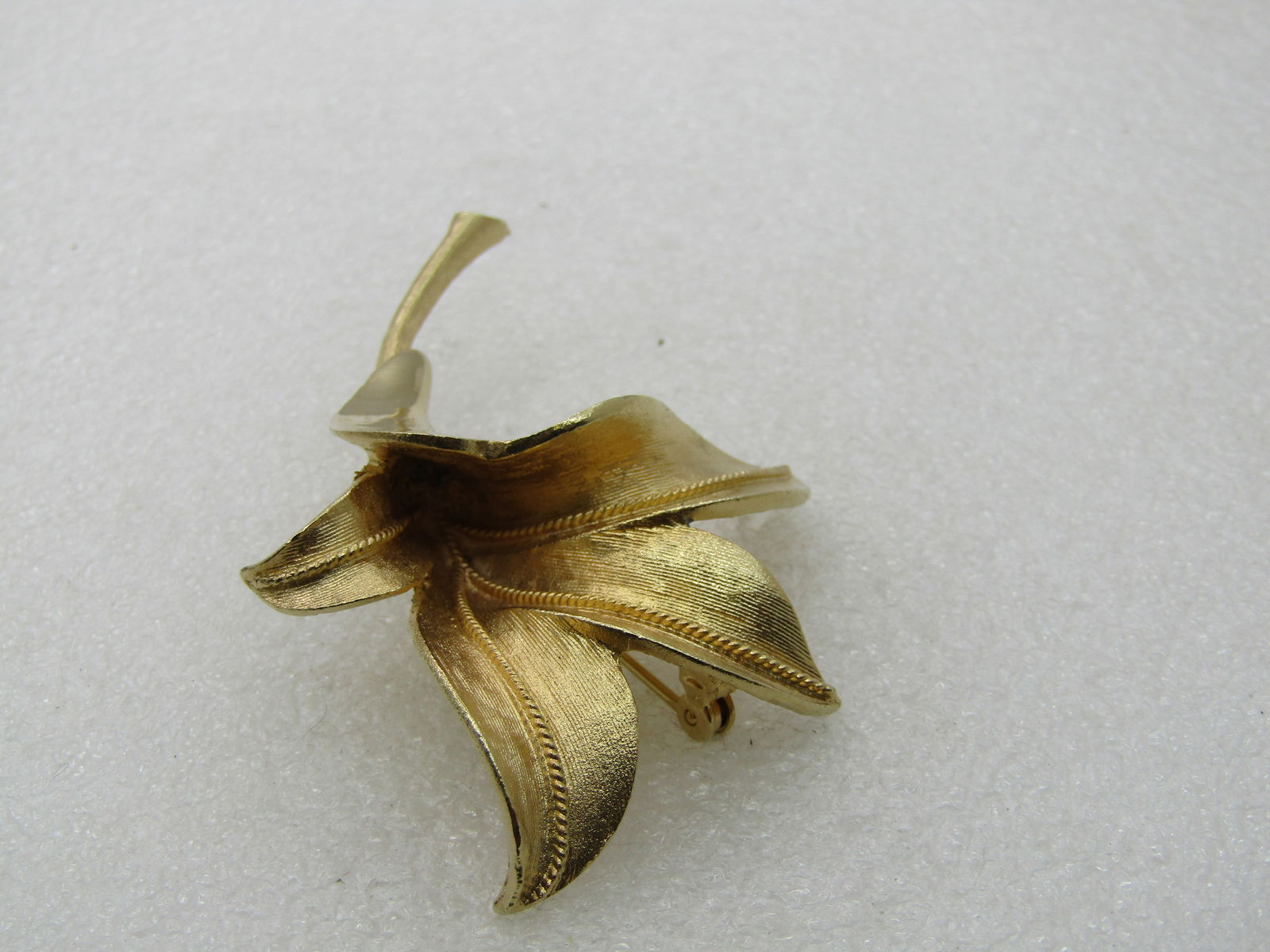 Vintage Coro Pegasus Lily Blossom Brooch, 1960's, 3" - 2
